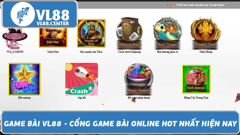 Game Bài VL88 - Cổng Game Bài Online Hot Nhất Hiện Nay