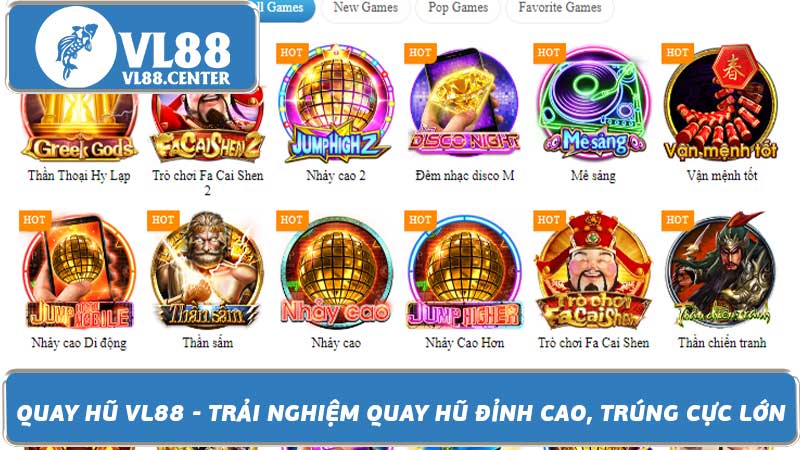 Quay Hũ VL88 - Trải Nghiệm Quay Hũ Đỉnh Cao, Trúng Cực Lớn